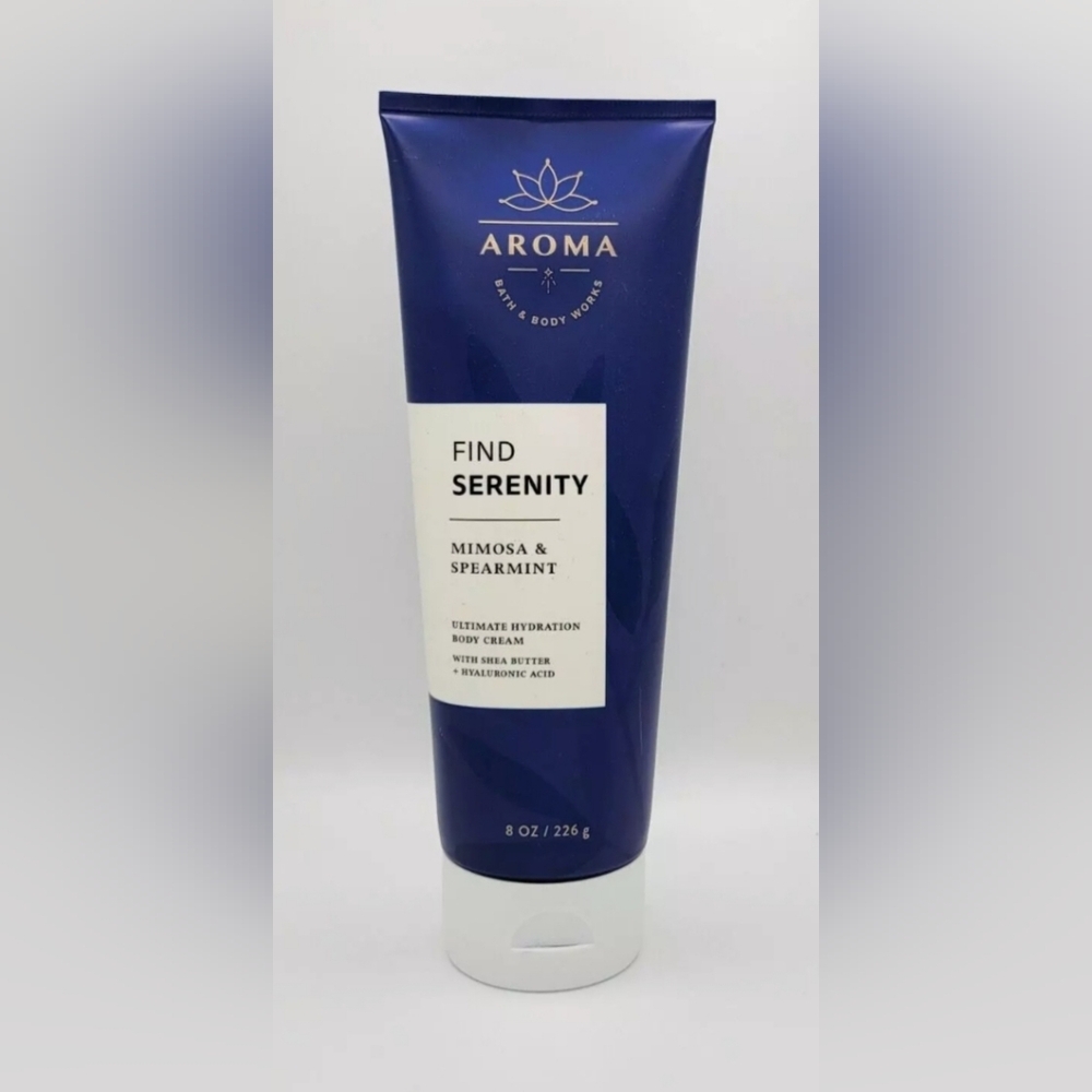 Bath & Body Works Mimosa Spearmint Find Serenity Aromatherapy Body Cream 8 oz